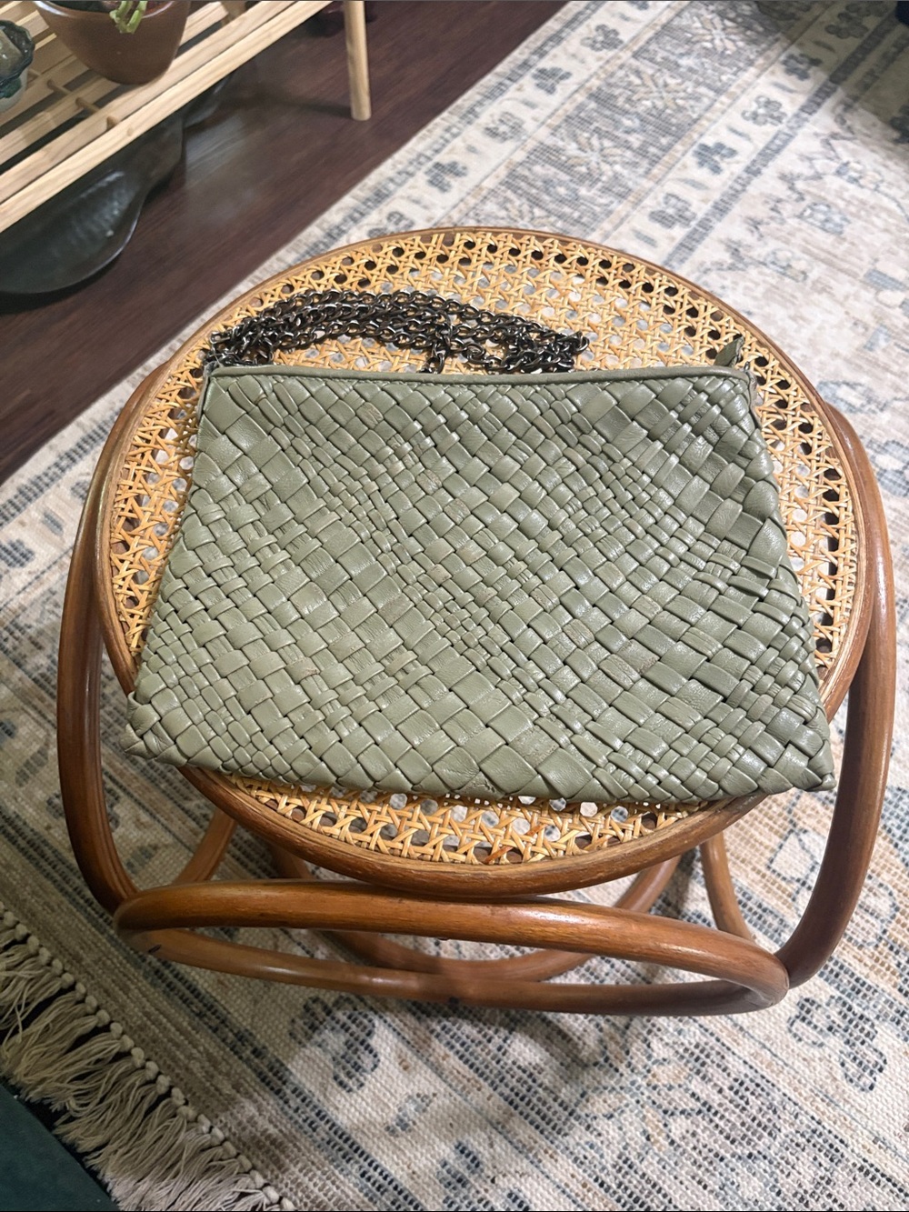 Falor woven leather bag.